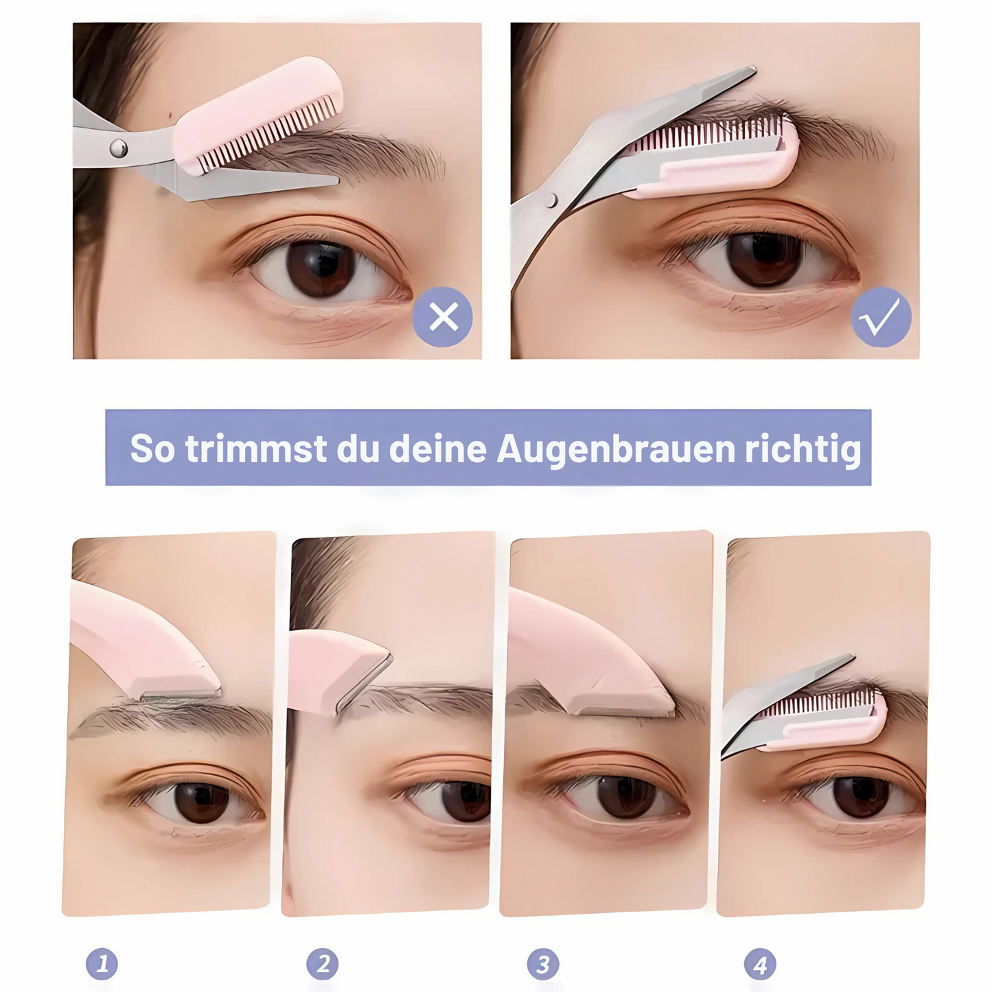 Shivta Augenbrauen Schere Set